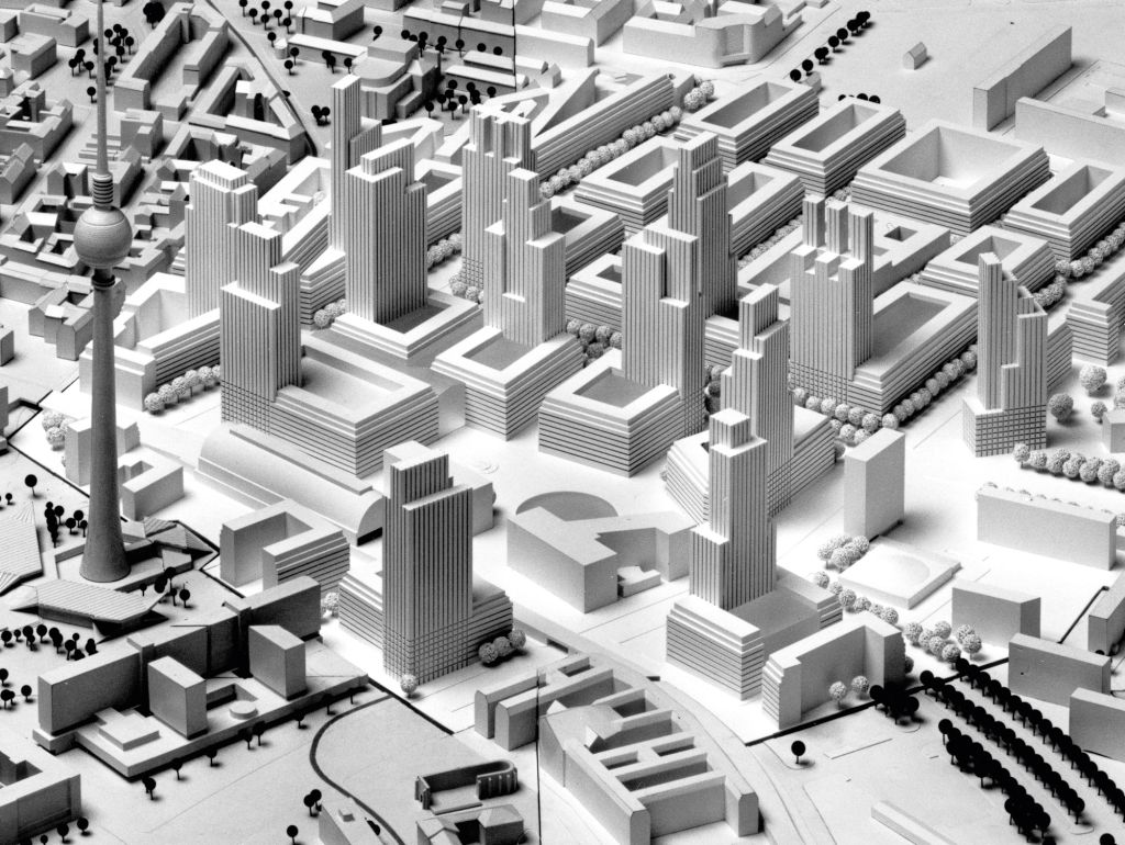 Modell des Alexanderplatzes von 1993