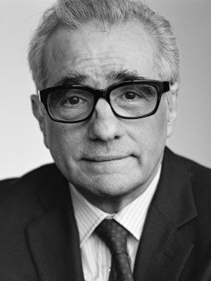 Martin Scorsese fotografiert in schwarz weiss