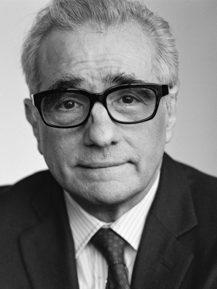 Martin Scorsese in Schwarz-Weiß 
